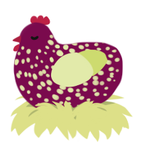 A wine and lemon chicken with a speckle pattern