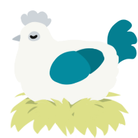 A white and sea chicken