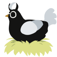 Allure, a black and mist chicken