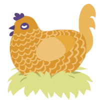 雞尾包, a orange and honey chicken with a lace pattern