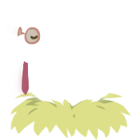 A white chicken with a lace pattern