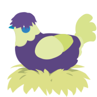 A overcast and lemon chicken with a head pattern