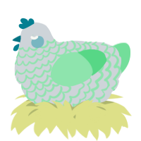 A mist and spring chicken with a lace pattern