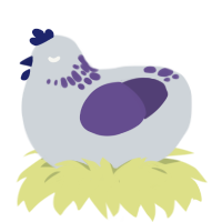 (unnamed), a mist and overcast chicken with a neck-speckle pattern