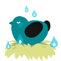 Vessels, a teal and black chicken