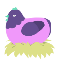 Can of Beans, a lavender and overcast chicken with a head pattern