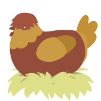A russet and gold chicken with a head pattern