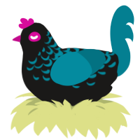 A sable and sea chicken with a half-lace pattern