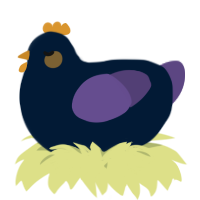 A tumblr and overcast chicken
