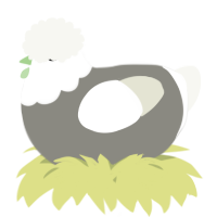 A ash and white chicken with a head pattern