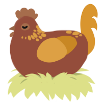 grilled, a russet and orange chicken with a neck-speckle pattern