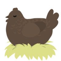 bark, a bark chicken with a half-lace pattern