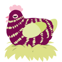 A wine and lemon chicken with a bar pattern