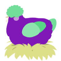 A violet and spring chicken