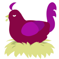 LJ - Subject 997, a maroon and plum chicken