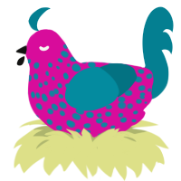 (unnamed), a fuchsia and sea chicken with a speckle pattern
