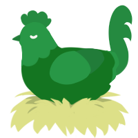 Block of Emerald, a leaf and viridian chicken with a head pattern