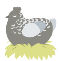 (unnamed), a ash and mist chicken with a half-lace pattern