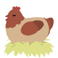 (unnamed), a beige and russet chicken with a head pattern