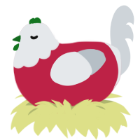 (unnamed), a crimson and mist chicken with a head pattern