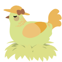 A lemon and honey chicken with a neck-band pattern
