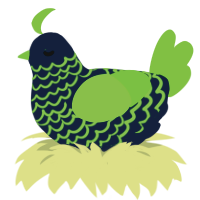 Mermaid Airplane, a tumblr and grass chicken with a lace pattern