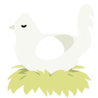 whole milk, a white chicken