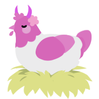 PINK PONY CLUB, a black and viridian chicken with a head pattern