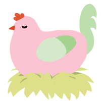 A rose and gluppy chicken