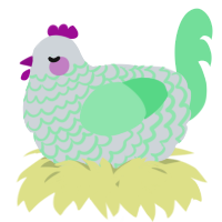 A mist and spring chicken with a lace pattern