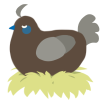 A bark and ash chicken