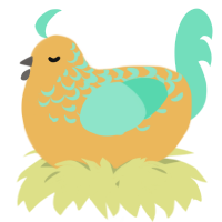 A honey and mint chicken with a half-lace pattern