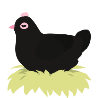 (unnamed), a sable and black chicken