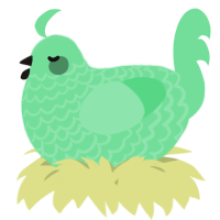 A spring chicken with a lace pattern