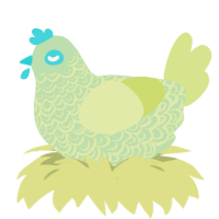 melon, a gluppy and lemon chicken with a double-lace pattern