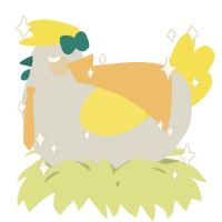 A mist and yellow chicken