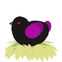 A sable and plum chicken