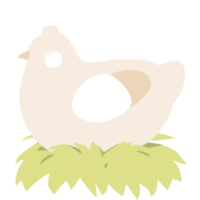 A cream chicken