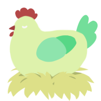 A apple and spring chicken