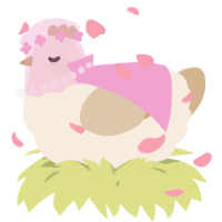 A cream and beige chicken