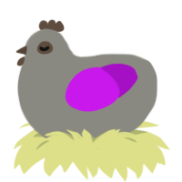 A ash and amethyst chicken
