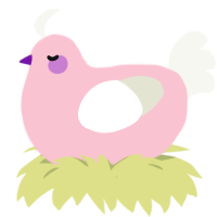 Peaches, a rose and white chicken