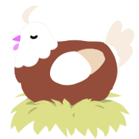 A russet and cream chicken with a head pattern