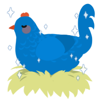 AY1694, a sapphire chicken with a half-lace pattern