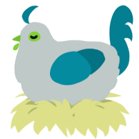 A silver and sea chicken