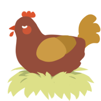 A russet and gold chicken