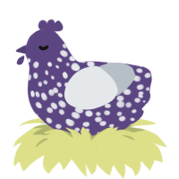 Taro Rice, a overcast and mist chicken with a speckle pattern