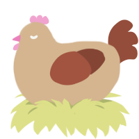 Undercooked Dough, a beige and russet chicken