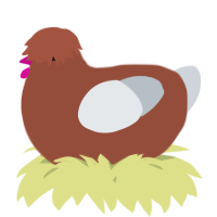 A russet and mist chicken