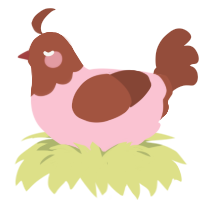 berry fudge, a rose and russet chicken with a head pattern